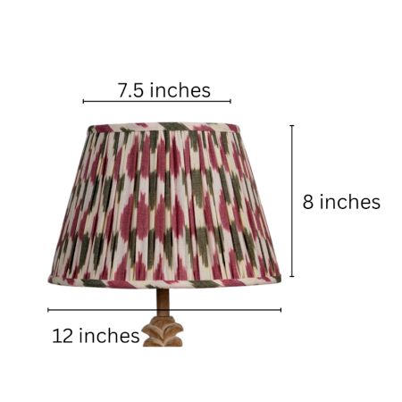 Pink Ikat Empire Lampshade Medium
